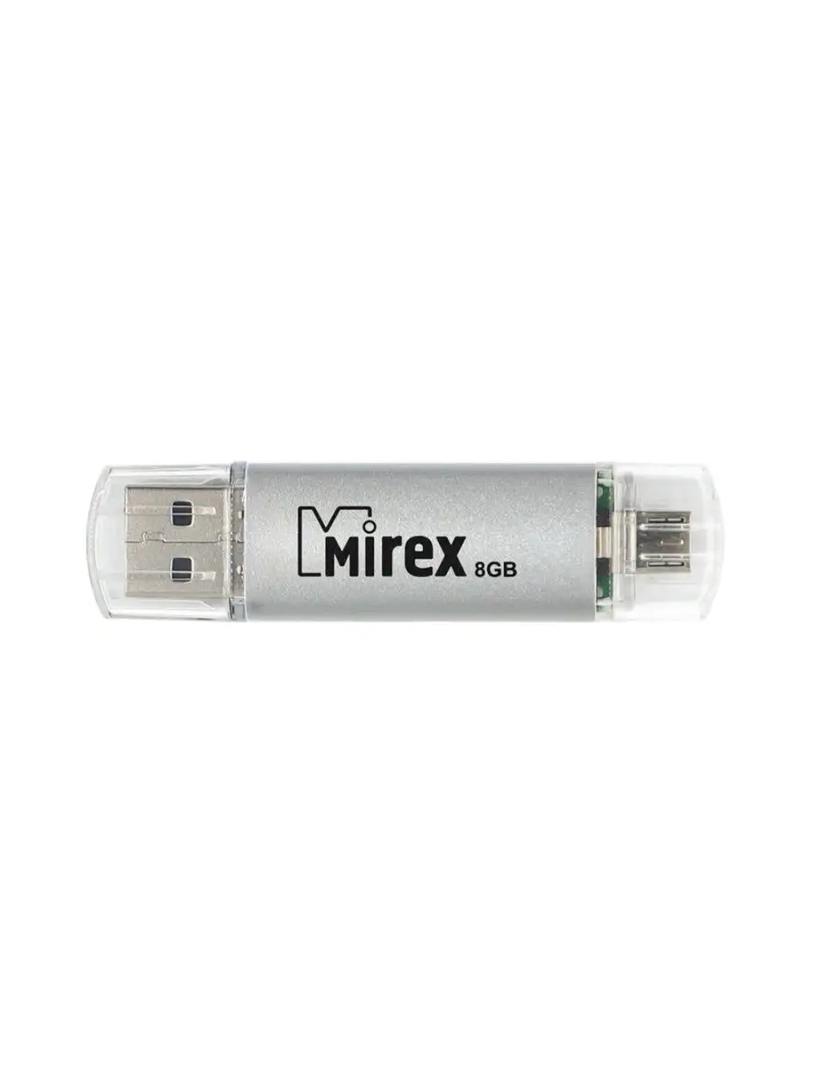 Флеш накопитель Mirex 13600-DCFSSM08 8GB,Smart,OTG,USB 2.0-MicroUSB,серебро 13600-DCFSSM08 13600-DCFSSM08 #2