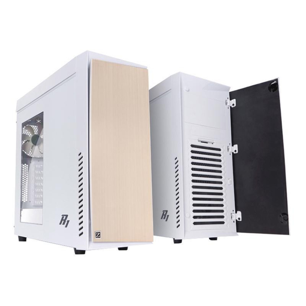 Корпус Zalman R1, ATX Midi Tower, без БП, 192(Ш) x 465(В) x 430(Г) мм, белый, ATX/ Micro ATX/ MINI-ITX, совместим с видеокартами до 360мм, отсеки 5.25х2, 3.5х4, 2.5х1, USB 2.0x2, USB 3.0x1 R1 WHITE R1 WHITE