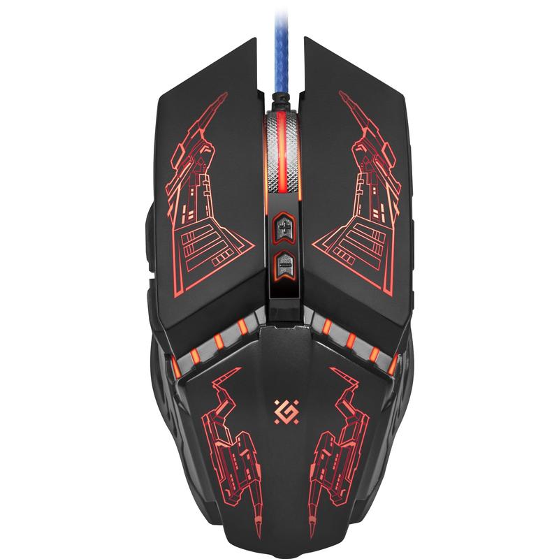 Мышь Defender проводная игровая  Halo Z GM-430L оптика,7кнопок,3200dpi 52430 52430