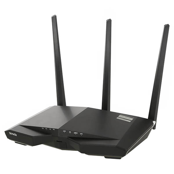 Роутер Tenda 1900Мбит/с,128МБ NAND Flash, 256МБ DDR3, 4 LAN GE, 1 WAN GE AC18 AC18