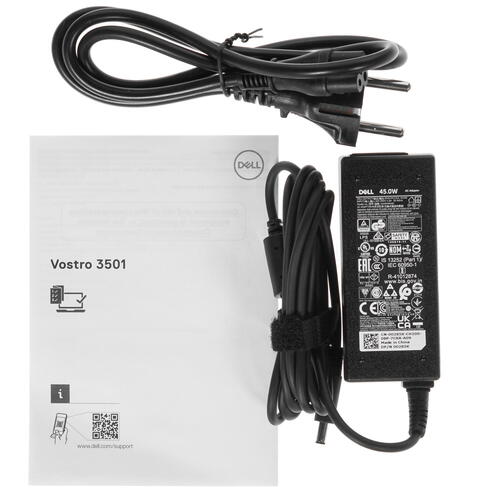 Ноутбук Dell Vostro 3501 Core i3 1005G1/4Gb/SSD256Gb/Intel UHD Graphics/15.6" WVA/FHD (1920x1080)/Windows 10 Home/black/WiFi/BT/Cam 3501-7046 3501-7046
