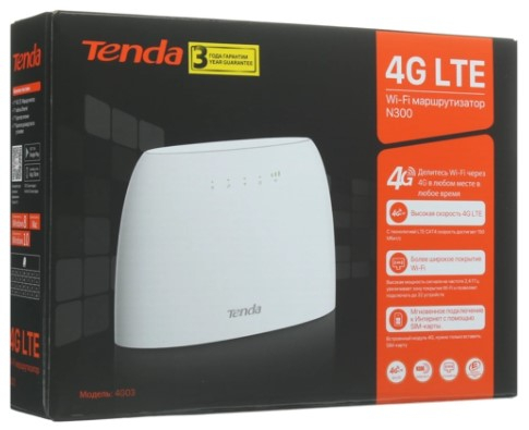 Маршрутизатор Tenda N300 Wi-Fi 4G LTE 4G03 4G03 #4