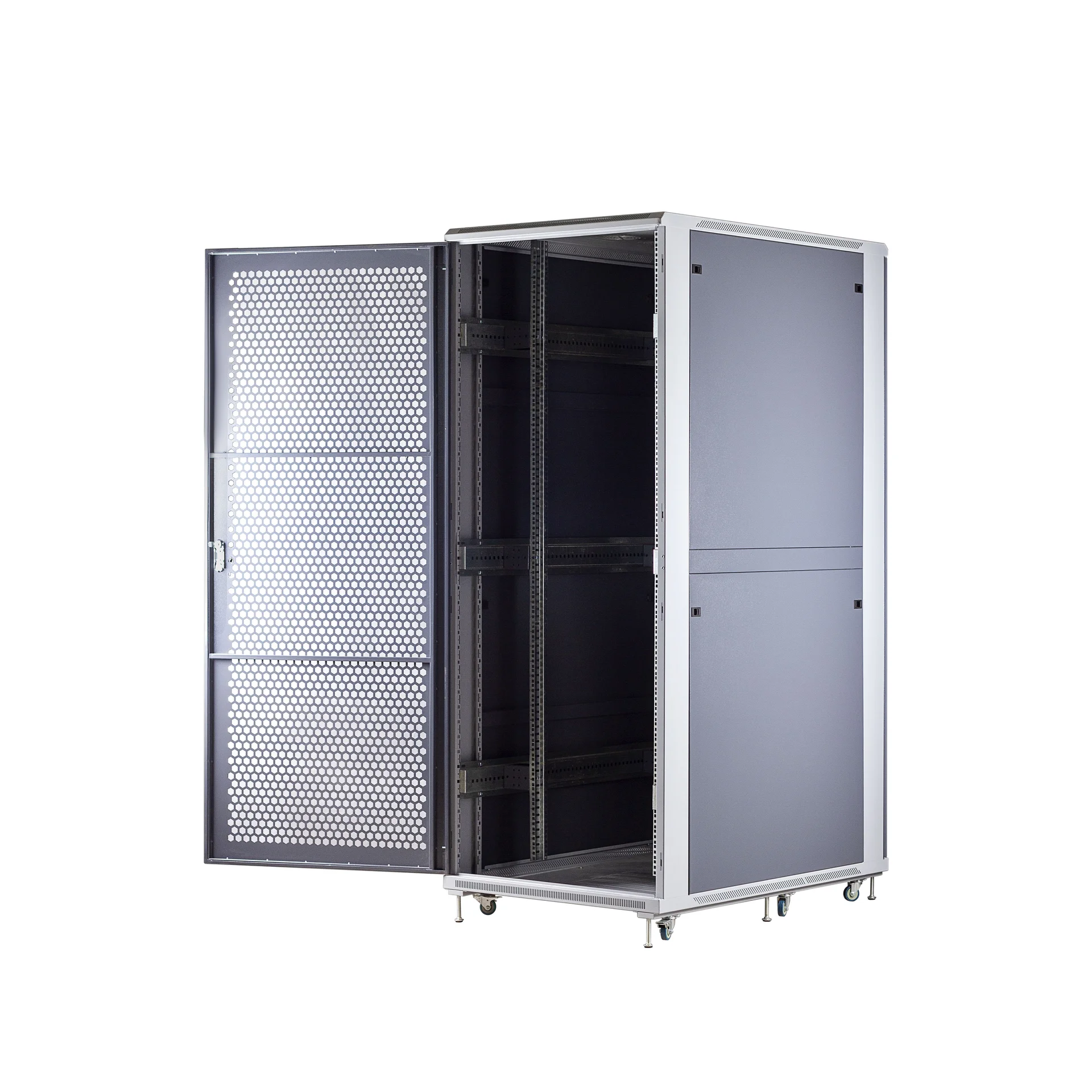 Шкаф C3 Solutions  телекоммуникационный 42U 800*1200, черный, дверь перф. C3.RF4209 C3.RF4209 #9