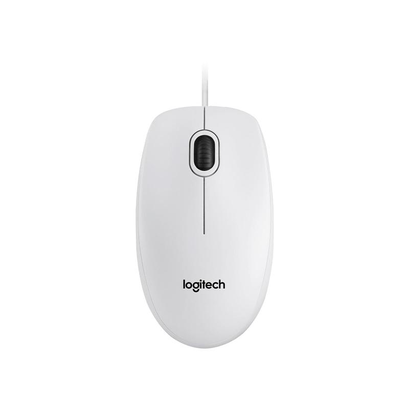 Мышь Logitech B100 White Optical Mouse for Business, USB 910-003360 910-003360