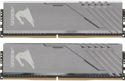 Модуль памяти Gigabyte 16GB DDR4 3200 DIMM Aorus RGB Silver Gaming Memory 2 pack Non-ECC, CL16, 1.35V, Kit (2x8GB), RTL  (804855) GP-AR32C16S8K2HU416R GP-AR32C16S8K2HU416R