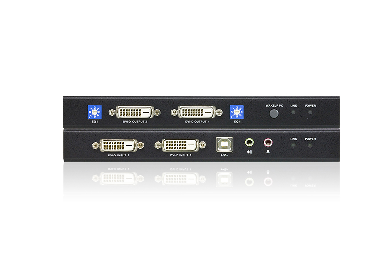 Удлинитель ATEN KVM USB, 2xDVI Single Link+KBD&MOUSE USB+AUDIO+RS232, 60 м., 2xUTP Cat5e, с KVM-шнуром CE604-AT-G CE604-AT-G