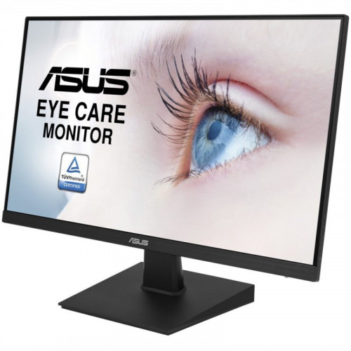 Монитор ASUS 23.8" IPS LED, 1920x1080, 5ms, 250cd/m2, 178°/178°, 100Mln:1, D-Sub, DVI, HDMI, 75Hz, Tilt, Adaptive-Sync, Blue Light Filter & Flicker free, Frameless, VESA, Black, 90LM0560-B01170 3 year VA24EHE VA24EHE