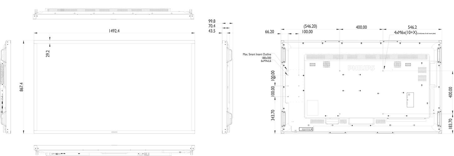 Интерактивная панель Philips 65BDL3051T/00 65" Multi Touch Android Display, 10 touch points , VESA 600x400/M8 65BDL3051T/00 65BDL3051T/00 #2
