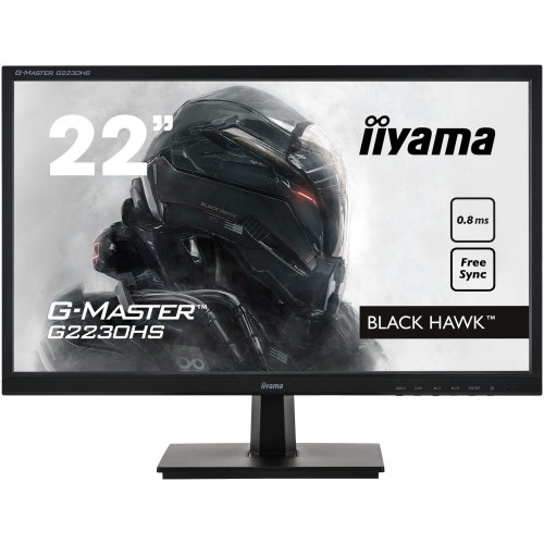 Монитор IIYAMA 21.5" G-Master черный TN LED 16:9 HDMI M/M матовая 250cd 170гр/160гр 1920x1080 D-Sub DisplayPort FHD 3.1кг G2230HS-B1 G2230HS-B1