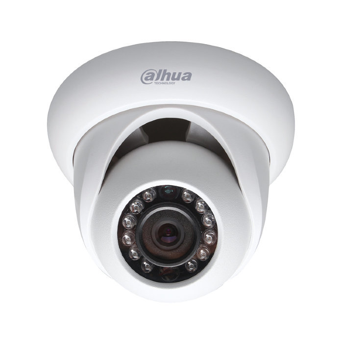 Видеокамера IP Dahua DH-IPC-HDW1020SP-0280B-S3 2.8-2.8мм цветная корп.:белый DH-IPC-HDW1020SP-0280B-S3