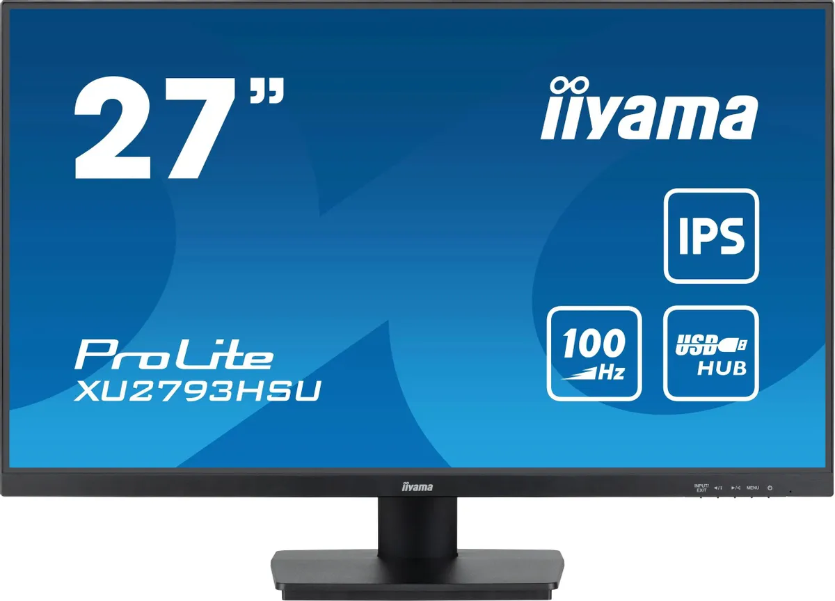 Монитор iiYama ProLite 27" черный IPS LED 1ms 16:9 HDMI M/M матовая 250cd 178гр/178гр 1920x1080 100Hz DP FHD USB XU2793HSU-B6 XU2793HSU-B6