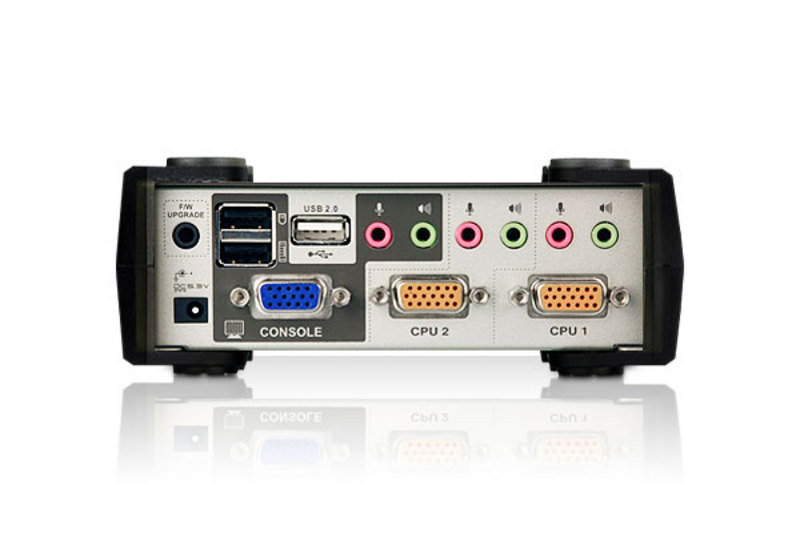 KVM переключатель ATEN USB&PS/2 Switch 2 порта, USB HUB, кабели в комплекте CS-1732B-C CS-1732B-C