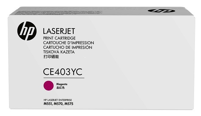Тонер-картридж HP 507Y Magenta для Enterprise 500 color M551n/M551dn/M551xh/M570dn/M570dw/M575dn/M575f Contract CE403YC CE403YC