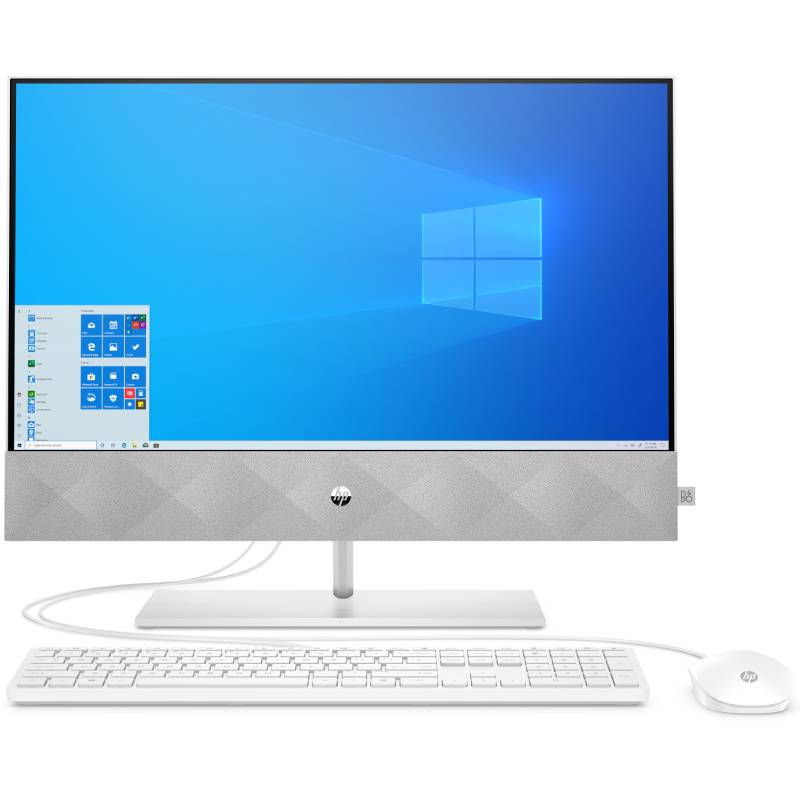 Моноблок HP Pavilion 24-k0041ur AiO 23.8"(1920x1080)/Intel Core i5 10400T(2Ghz)/8192Mb/512SSDGb/noDVD/Ext:GeForce MX350(4096Mb)/Cam/WiFi/war 1y/White/W10 + USB KBD, USB MOUSE 496Z3EA 496Z3EA