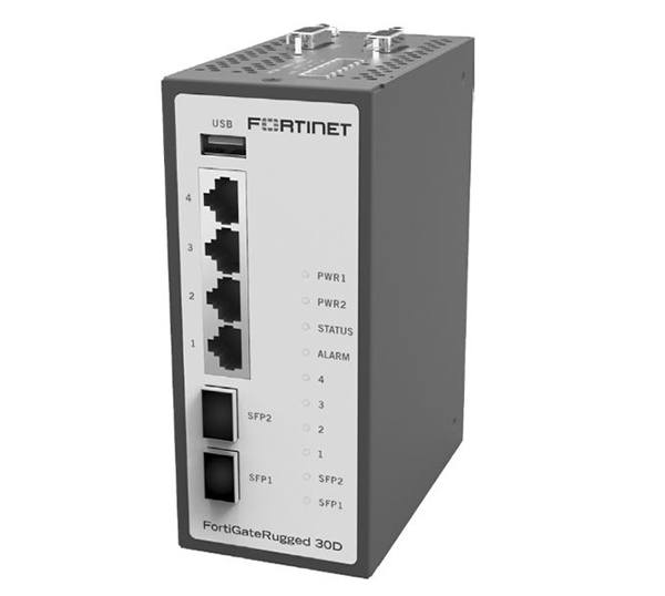 Межсетевой экран Fortinet FortiGateRugged-30D Ruggedized, 4 x GE RJ45 ports, 2 x GE SFP slots, 2x DB9 Serial. Max managed FortiAPs (Total / Tunnel) 2 / 2 FGR-30D FGR-30D