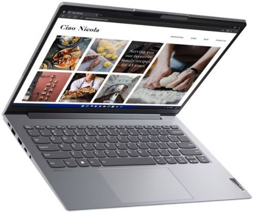 Ноутбук Lenovo 14.0'' ThinkBook 14 G4+ IAP 2.2K (2240x1400) IPS/Intel Core i7-1260P 2.10GHz Duodecim/16GB/1TB SSD/Integrated/WiFi/BT5.1/FHD Web Camera/microSD/RJ45/62Wh/7.5h/1,4 kg/DOS/1Y/GREY 21CX0011RU 21CX0011RU #2