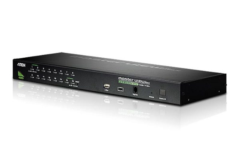 Переключатель KVM ATEN CS1716A-AT-G 16-port, USB, rackmountable, в компл. кабели 2*1.8м CS1716A-AT-G