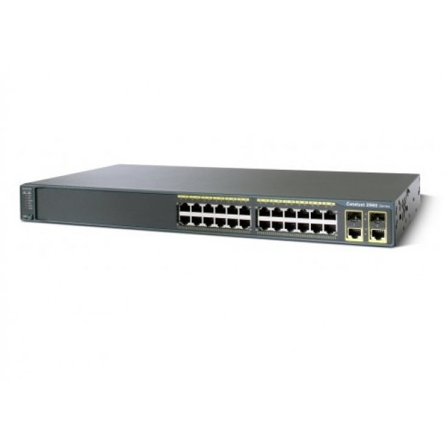Комммутатор Cisco 24 10/100 + 2T/SFP LAN Base WS-C2960+24TC-L WS-C2960+24TC-L