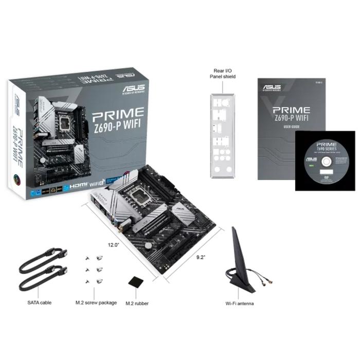 Материнская плата ASUS PRIME Z690-P WIFI LGA1700 Intel Z690 4xDDR5 ATX 2.5Gg RAID HDMI DP PRIME Z690-P WIFI PRIME Z690-P WIFI