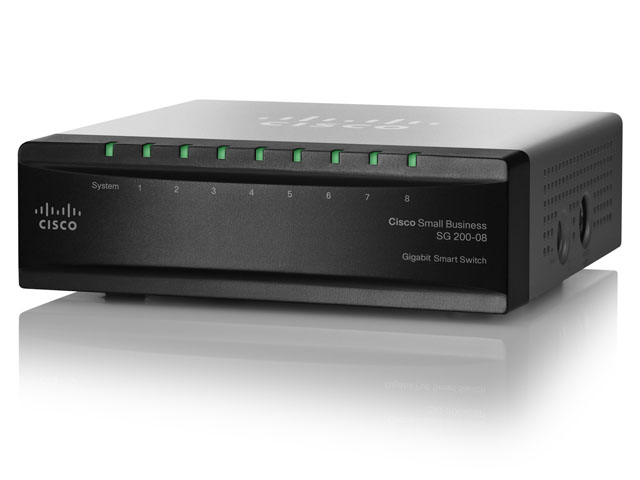 Комммутатор Cisco 8-портовый коммутатор Gigabit Smart Switch SLM2008T-EU SLM2008T-EU