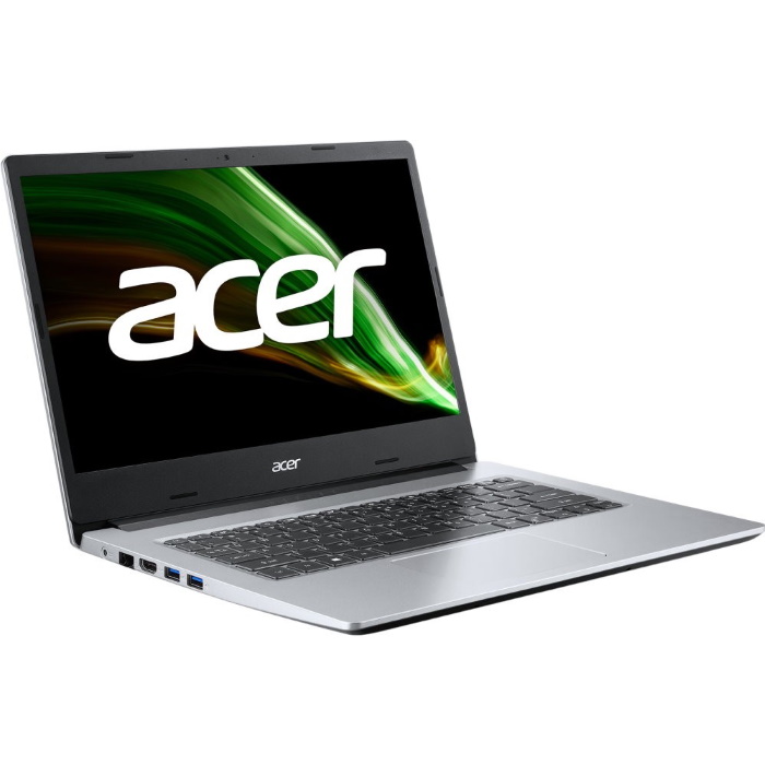 Ноутбук Acer Aspire 1 A114-33-C4BL Celeron N4500/4Gb/eMMC64Gb/Intel UHD Graphics/14"/FHD (1920x1080)/Windows 10/silver/WiFi/BT/Cam NX.A7VER.005 NX.A7VER.005