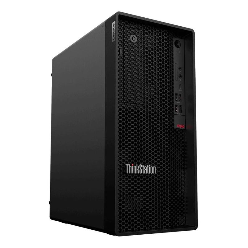 Компьютер Lenovo ThinkStation P340 MT i5 10400 (2.9)/8Gb/SSD256Gb/UHDG 630/DVDRW/Windows 10 Professional 64/GbitEth/300W/клавиатура/мышь/черный 30DH00FCRU 30DH00FCRU