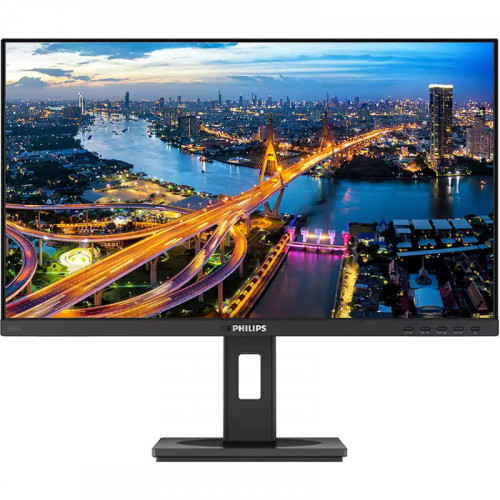 Монитор Philips 23.8" 246B1 IPS 2560x1440 75Hz 4ms 178/178 250cd 1000:1 8bit 2xHDMI1.4 DisplayPort1.4(in/out) RJ-45 3xUSB3.2 USB-C(90W) 2x2W Pivot VESA 246B1/00 246B1/00
