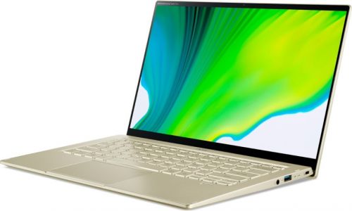 Ноутбук Acer SF514-55T-579C Swift  14.0'' FHD(1920x1080) IPS/TOUCH/Intel Core i5-1135G7 2.40GHz Quad/8GB+512GB SSD/Integrated/WiFi/BT/1.0MP/Fingerprint/4cell/1,05 kg/W10/1Y/GOLD NX.A35ER.004 NX.A35ER.004