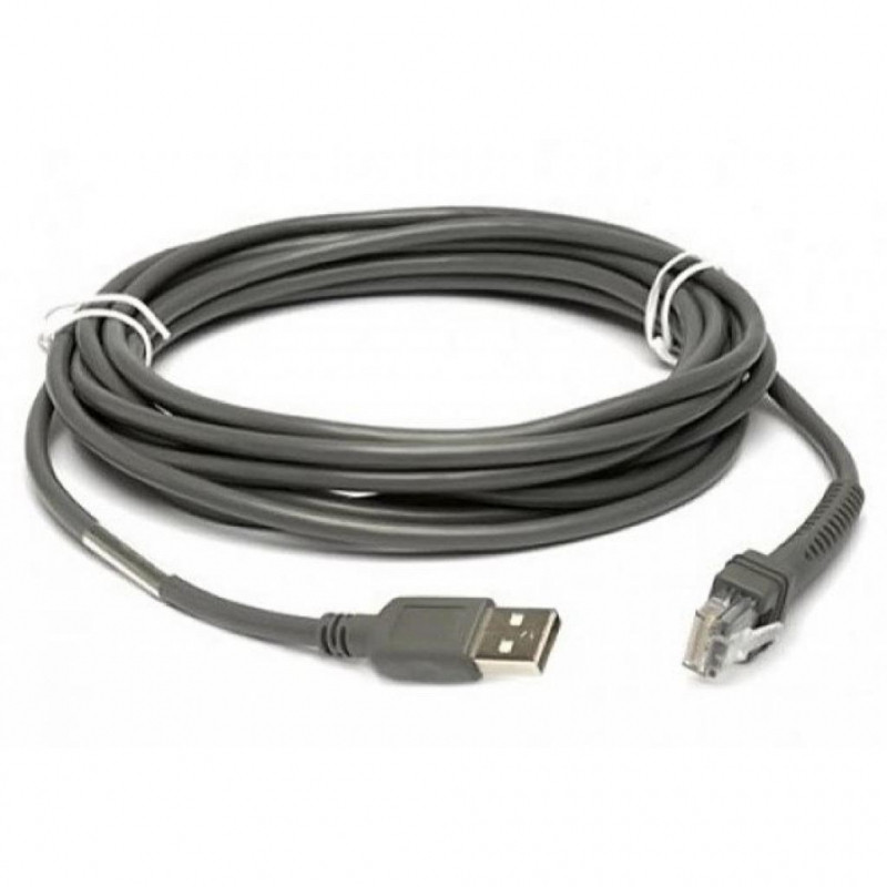 Кабель интерфейсный Zebra CBA-U10-S15ZAR USB: Series A Connector, 15ft. (4.6m) Straight CBA-U10-S15ZAR CBA-U10-S15ZAR #2