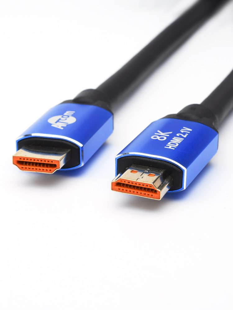 Кабель Atcom HDMI 5 m (HIGH speed, Metal gold, впакете) 8K VER 2.1 AT8886 AT8886