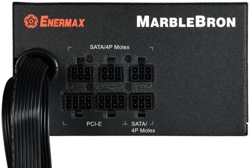 Блок питания Enermax MarbleBron 80 Plus 750 Вт, 80+ Bronze, EPS12V, APFC, 24 pin, 2x 4+4 pin CPU, 8 шт SATA, 4x 6+2 pin PCI-E EMB750EWT EMB750EWT