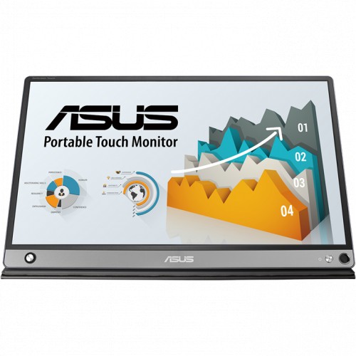 Монитор ASUS 15.6" Touch IPS USB-Portable 1920x1080, 5ms, 250cd/m2, 700:1, 178°/178°, Micro HDMI, USB-C, 60Hz, MM, ZenScreen pen, SmartCase, Compatible Thunderbolt 3, DarkGray, 90LM04S0-B01170 MB16AMT MB16AMT #6