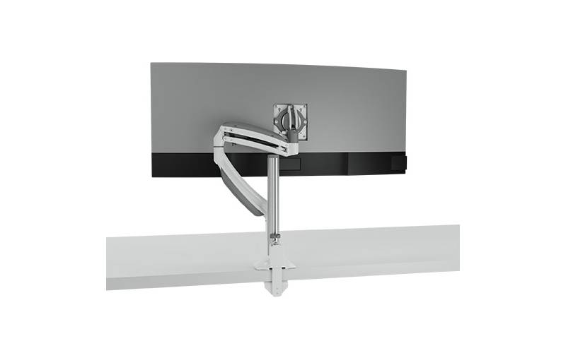 Крепление Chief K1C120W настольное Kontour™ K1C для монитора, струбцина, динамическое изменение высоты и положения монитора, VESA: 75x75, 100x100, вес монитора до 9,9 кг., портретная/ ландшафтная ориентация, бел. K1C120W K1C120W