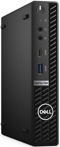 Компьютер Dell Optiplex 7080 Micro i7 10700 (2.9)/8Gb/SSD256Gb/UHDG 630/Linux/GbitEth/WiFi/BT/180W/клавиатура/мышь/черный 7080-6895 7080-6895
