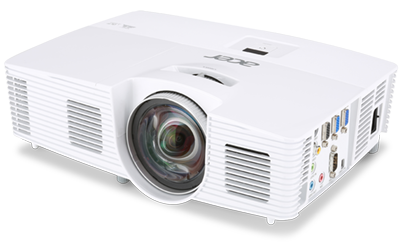 Проектор Acer S1386WHn DLP projector, Short-Throw Lens, 1280*800, DLP 3D, 20 000:1, 3600 ANSI Lumens, 2.7kg, HDMI, Lan MR.JQH11.001 MR.JQH11.001