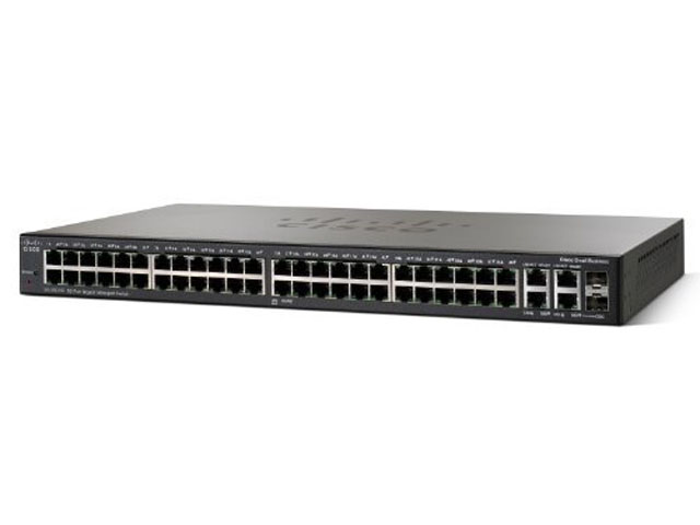 Комммутатор Cisco 50-портовый гигабитный коммутатор с РоЕ 50-port Gigabit PoE Smart Switch SLM2048PT-EU SLM2048PT-EU