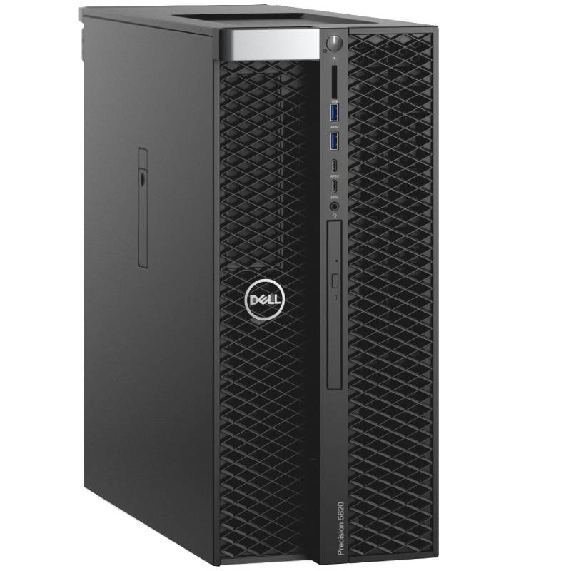 Персональный компьютер Dell Precision T5820 Core i9-10920X (12 cores 3,5GHz) 32GB (2x16GB) DDR4 1TB SSD (M.2 PCIe) NV GeForce RTX 3080 (10GB GDDR6) TPM 950W RTX Chassis W10 Pro 3y NBD 5820-3596 5820-3596