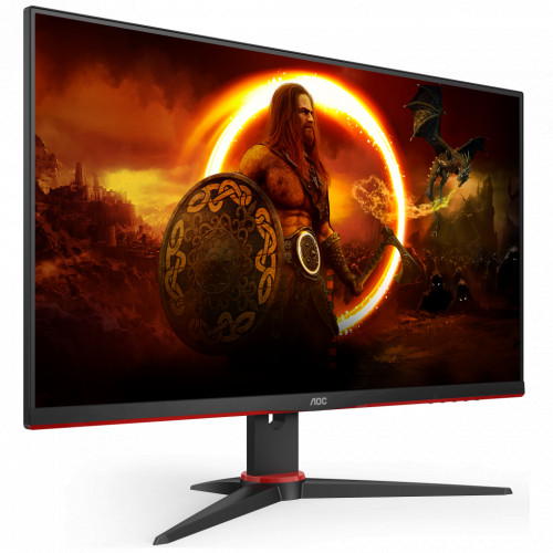 Монитор AOC 23.8" Black-Red (IPS, 1920x1080, 165Hz, 1 ms, 178°/178°, 300 cd/m, 80M:1, +2xHDMI 1.4, +DP) 24G2SPAE 24G2SPAE