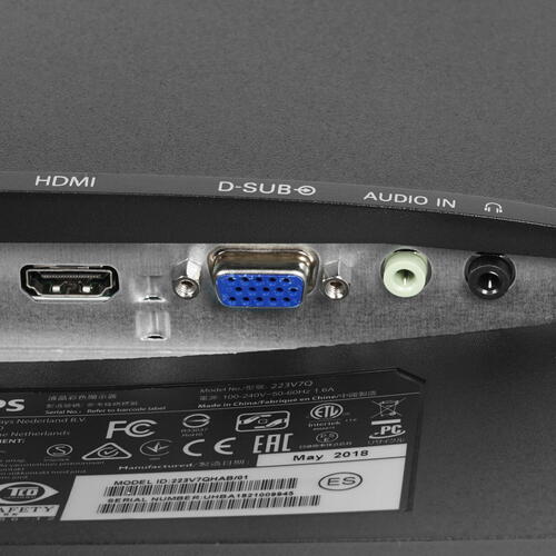 Монитор Philips 21.5" Black IPS, 1920x1080, 5ms, 250 cd/m2, 1000:1 (DCR 10M:1), D-Sub, DVI, HDMI, vesa 223V7QDSB 223V7QDSB