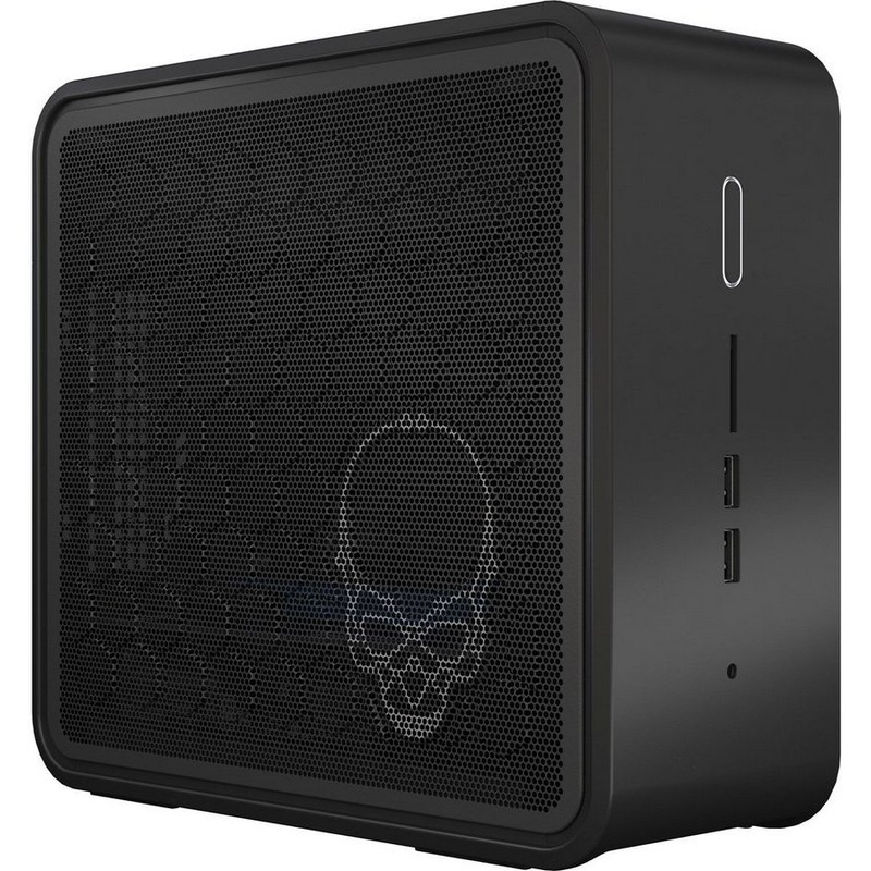 Неттоп Intel BXNUC9I5QNX Nettop NUC, Core i5-9300H, 4.10 GHz Turbo, DDR4-2400/2666 SODIMM (up to 64GB/32GB max), UHD Graphics 630 (HDMI 2.0a+2x Thbolt3), 6xUSB3.1, 2x m.2 SSD, PCIe X16 slot, PCIe X4 slot, 2xGBL, WiFi+BT, SDXC slot, Black, no powercor BXNUC9I5QNX
