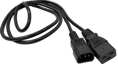 Шнур питания Lanmaster C19-C14, 3х0.75, 220В, 10А, черный, 0.5 метра LAN-PP19/14-0.5-BK LAN-PP19/14-0.5-BK