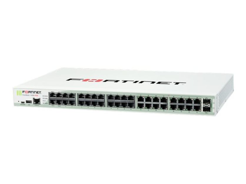 Межсетевой экран Fortinet FortiGate-140E 40 x GE RJ45 (including 36 x switch ports, 1 x MGMT port, 1x HA port, 2 x WAN ports), 2 x GE SFP DMZ slots. Max managed FortiAPs (Total / Tunnel) 64 / 32 FG-140E FG-140E