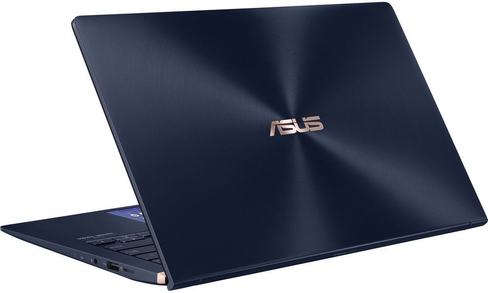 Ноутбук ASUS Zenbook 14 UX434FQ-A5038R Core i7-10510U/16Gb/512Gb SSD/Nvidia MX350 2Gb/14,0 FHD 1920x1080 AG/WiFi/BT/HD IR/Windows 10 Pro/1.26Kg/Royal Blue/ScreenPad 2.0/Sleeve+RG45 Gigabit to USB cable 90NB0RM5-M01670* 90NB0RM5-M01670*