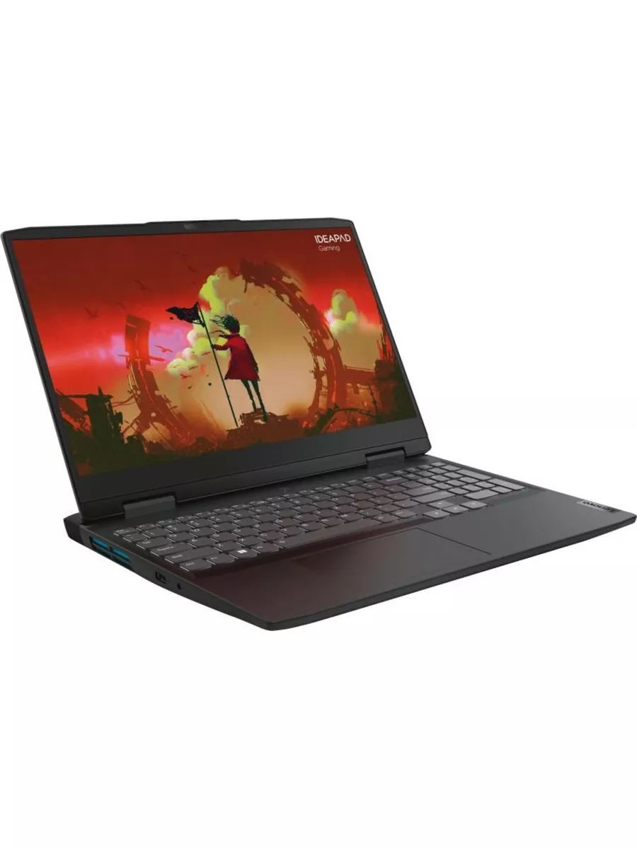 Ноутбук Lenovo IdeaPad Gaming 3 15ARH7 15.6"(1920x1080 IPS)/AMD Ryzen 5 6600H(3.3Ghz)/16384Mb/512SSDGb/noDVD/Ext:nVidia GeForce RTX3050(4096Mb)/Cam/BT/WiFi/45WHr/war 1y/2.31kg/onyx grey/noOS + 170W, RU kbd 82SB001PRK 82SB001PRK