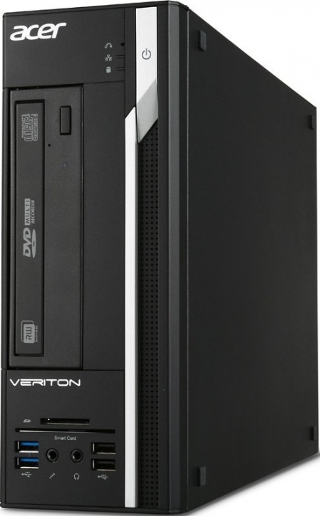 Персональный компьютер Acer Veriton X4640G USFF P G4400/8Gb/500Gb 7.2k/HDG/Windows 10 Professional 64 +W7Pro/220W/клавиатура/мыш DT.VMWER.037 DT.VMWER.037