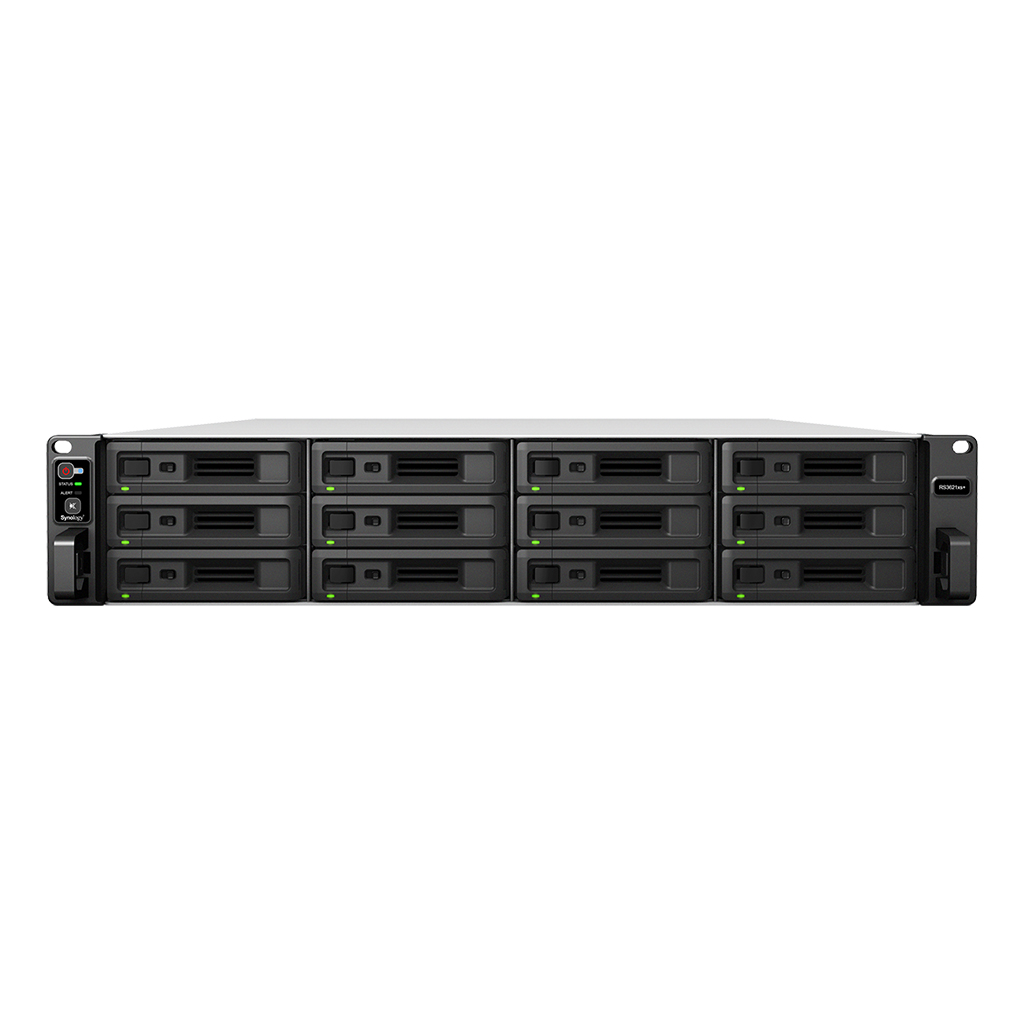 СХД Synology RS3621xs+ Rack2U 8C2,1Ghz/8Gb (64)/RAID0,1,10,5,6/upto12HP HDDs SATA(3,5'or2,5')upto 36 with 2xRX1217RP/2xUSB/4GE+2x10GE/2xPCIe/iSCSI/2xIPcam(upto90)/2xRPS/no rail/5YW RS3621xs+ RS3621xs+