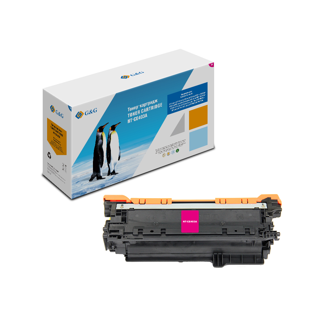 Тонер-картридж G&G пурпурный для HP LaserJet Enterprise 500 color M551 (6000стр) NT-CE403A NT-CE403A