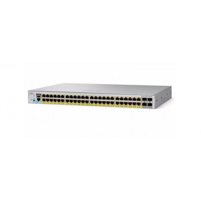 Коммутатор Cisco Catalyst WS-C2960L-48PS-LL 2960L 48 port GigE with PoE, 4 x 1G SFP, LAN Lite WS-C2960L-48PS-LL