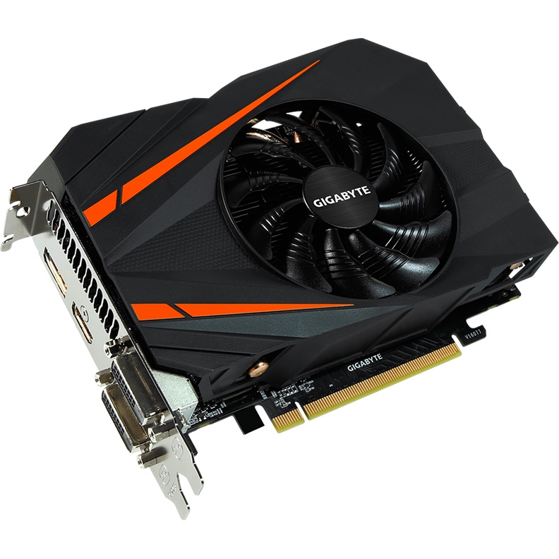 Видеокарта  Gigabyte PCI-E nVidia GeForce GTX 1060 6144Mb 192bit GDDR5 1556/8008 DVIx2/HDMIx1/DPx1/HDCP Ret GV-N1060IXOC-6GD GV-N1060IXOC-6GD