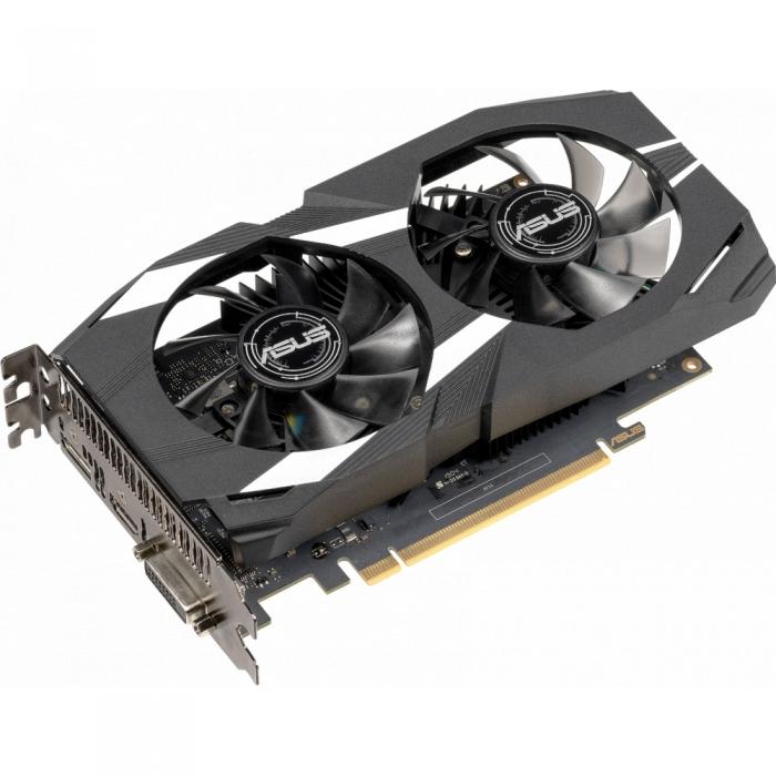 Видеокарта Asus GTX1650 4ГБ, GDDR5, DVI, HDMI, DP, 128 DUAL-GTX1650-4G DUAL-GTX1650-4G